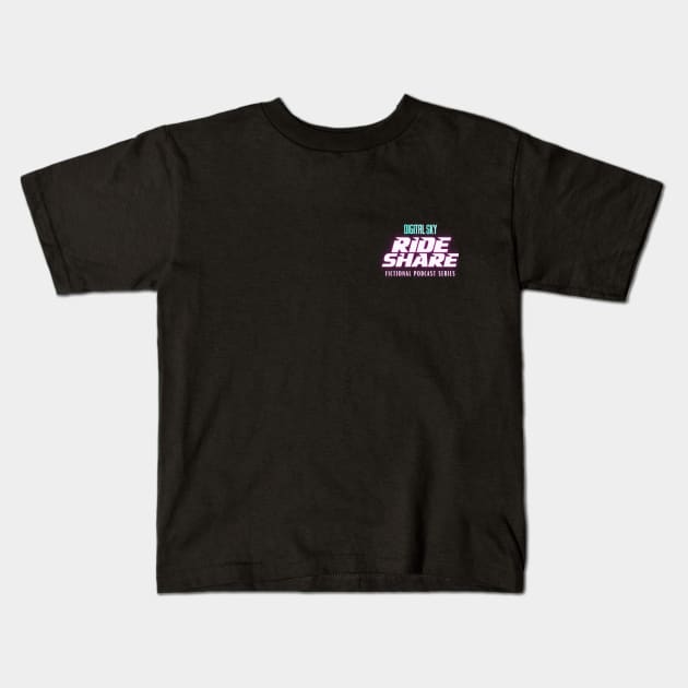 Digital Sky: Ride Share (Small Logo) Kids T-Shirt by DigitalSky